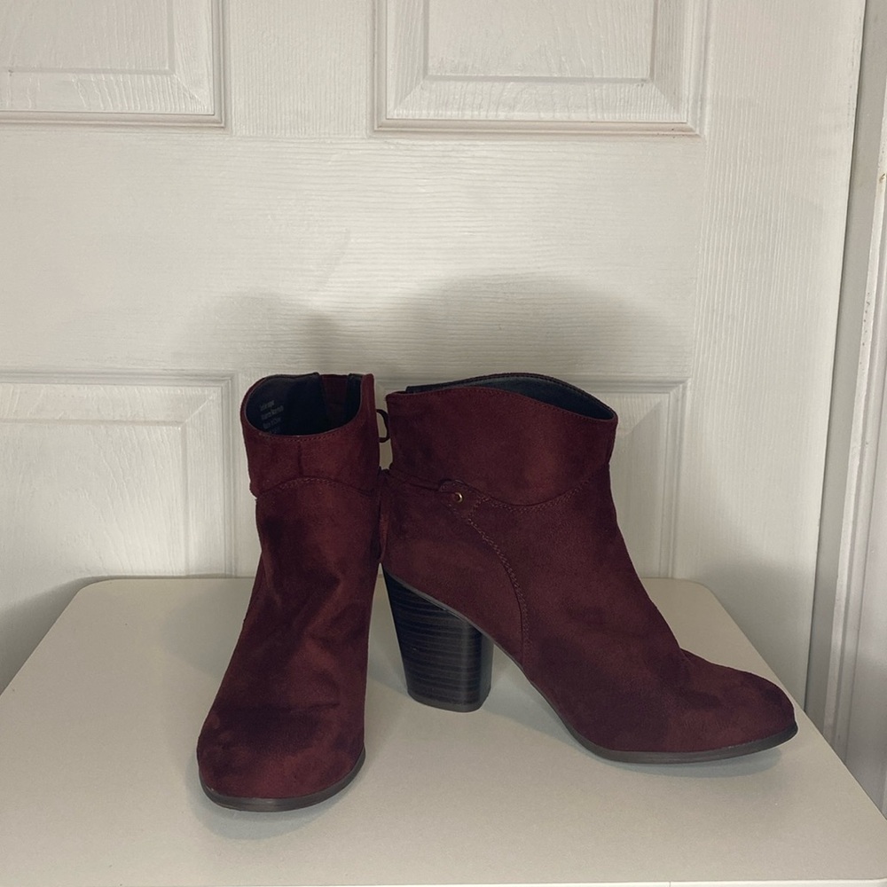 Charming Charlie suede booties